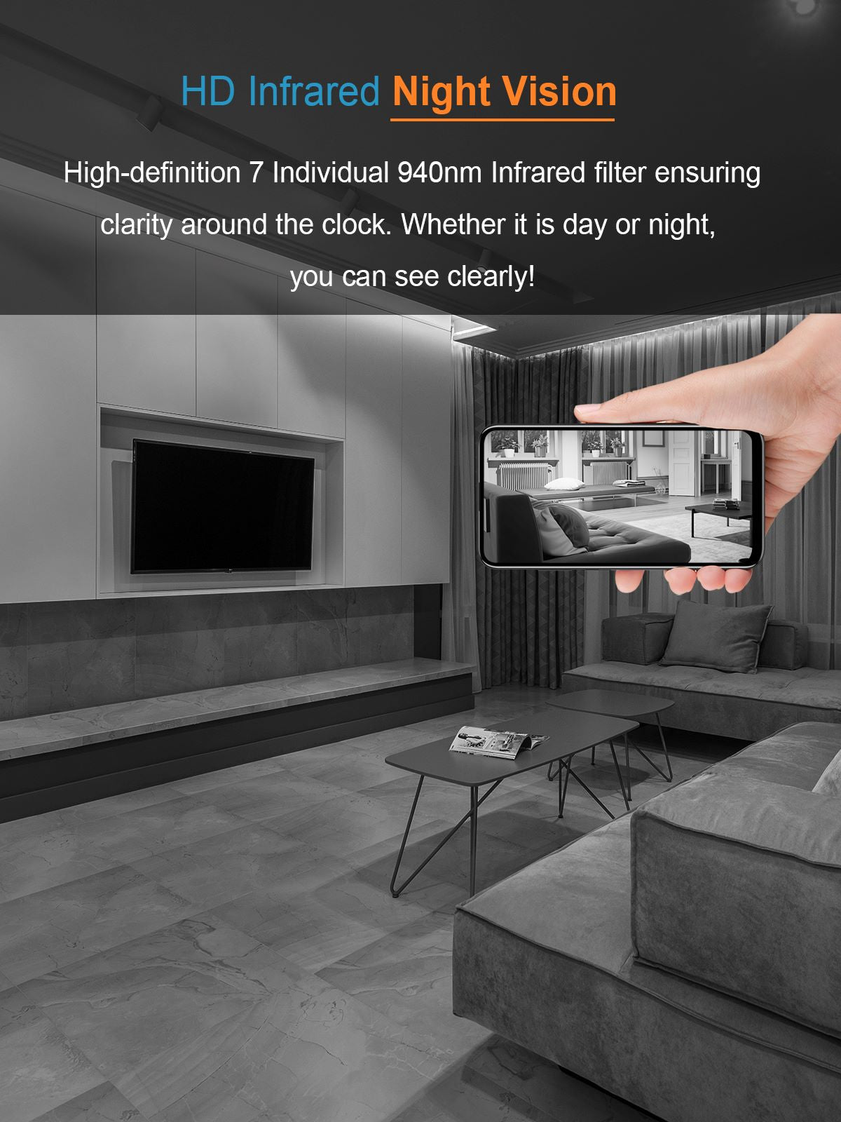 Spy Camera WiFi Hidden Camera with HD Live Feed, Night Vision, PIR Motion Detection, Cloud & Local Storage/64G SD Card, Wide-Angle Monitoring, App Remote Access, Mini Security Camera for Home/Office